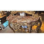 Marble Top Console with Mirror